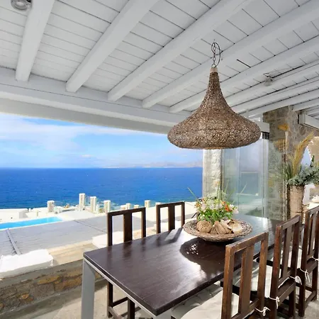 Villa Mykonos Sea&sunset View Pool-hot Tub By Calypso Sunset Mykonos Town