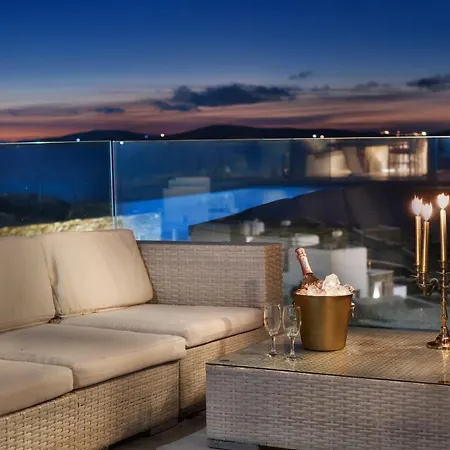 Villa Mykonos Sea&sunset View Pool-hot Tub By Calypso Sunset