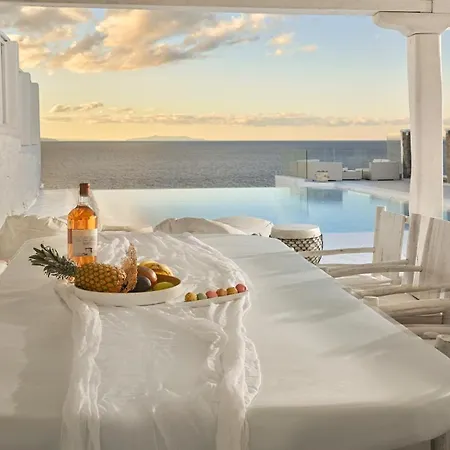Mykonos Sea&sunset View Pool-hot Tub By Calypso Sunset Villa *