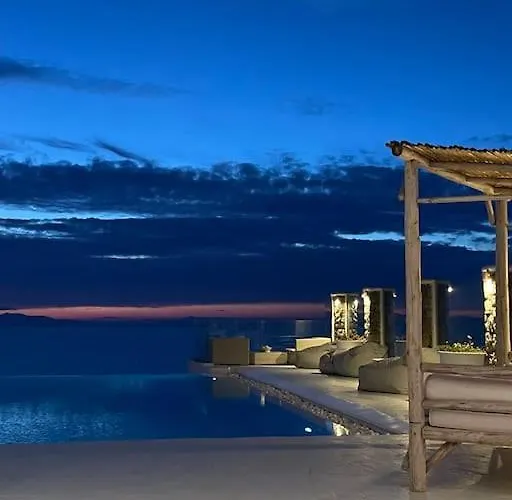 Villa Mykonos Sea&sunset View Pool-hot Tub By Calypso Sunset Mykonos Town