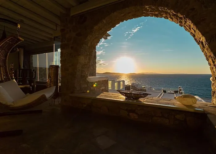 Mykonos Sea&sunset View Pool-hot Tub By Calypso Sunset *