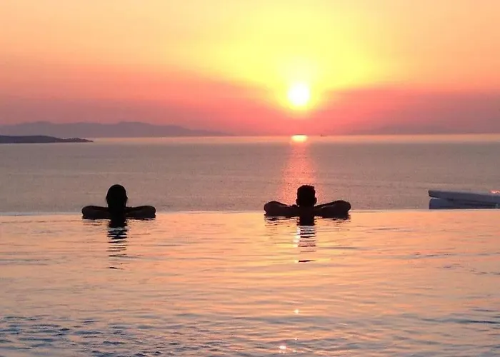 Mykonos Sea&sunset View Pool-hot Tub By Calypso Sunset Villa