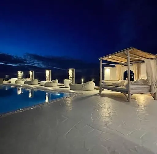 Villa Mykonos Sea&sunset View Pool-hot Tub By Calypso Sunset Mykonos Town