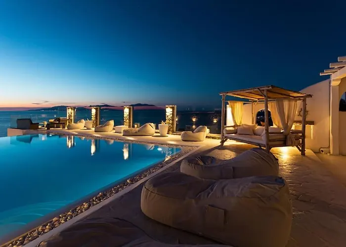 Villa Mykonos Sea&sunset View Pool-hot Tub By Calypso Sunset *