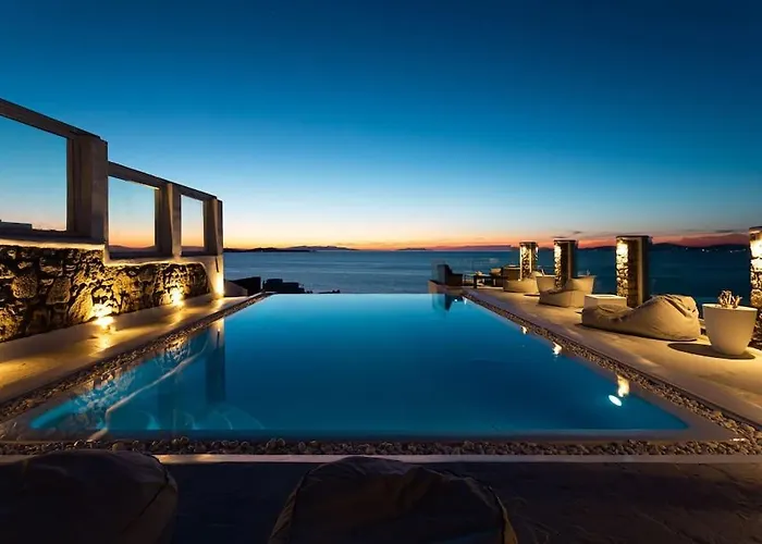Mykonos Sea&sunset View Pool-hot Tub By Calypso Sunset *