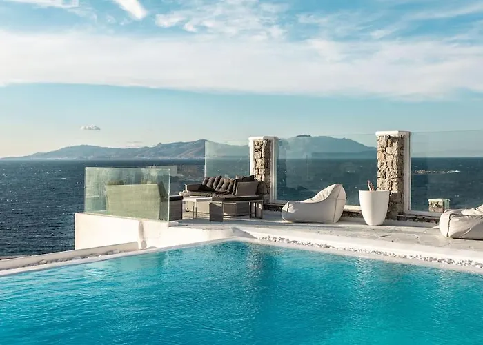 Mykonos Sea&sunset View Pool-hot Tub By Calypso Sunset Villa *