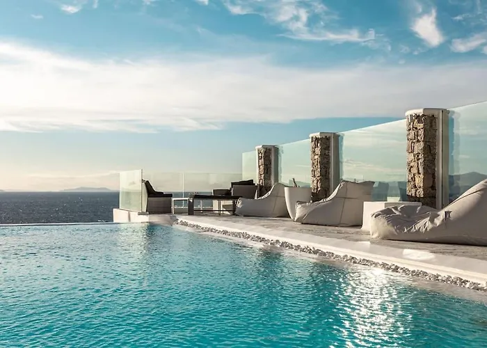 Villa Mykonos Sea&sunset View Pool-hot Tub By Calypso Sunset Mykonos Town