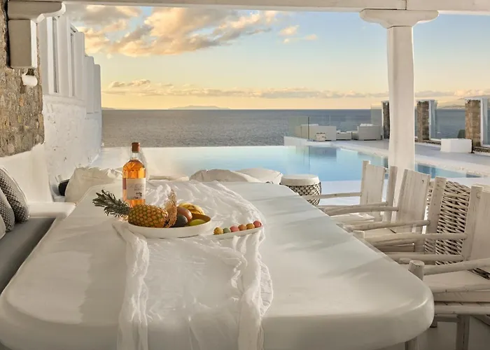 Mykonos Sea&sunset View Pool-hot Tub By Calypso Sunset Villa *