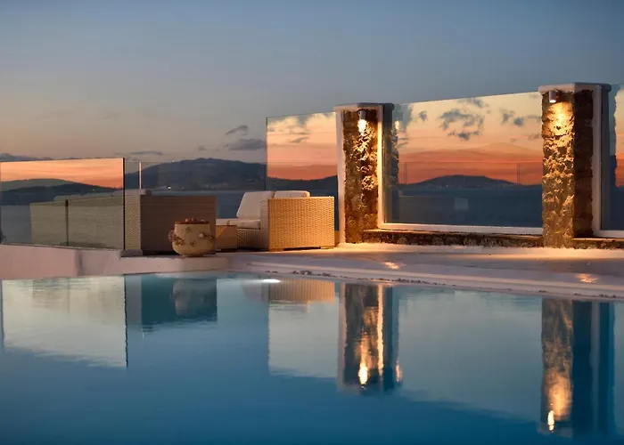 Villa Mykonos Sea&sunset View Pool-hot Tub By Calypso Sunset
