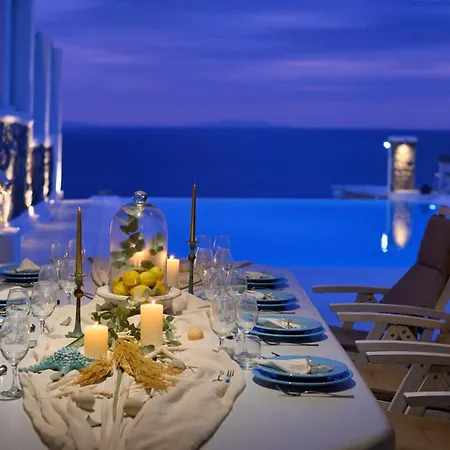别墅 Mykonos Sea&sunset View Pool-hot Tub By Calypso Sunset Mykonos Town