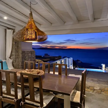 Mykonos Sea&sunset View Pool-hot Tub By Calypso Sunset 别墅