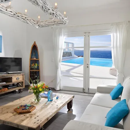 Mykonos Sea&sunset View Pool-hot Tub By Calypso Sunset 别墅