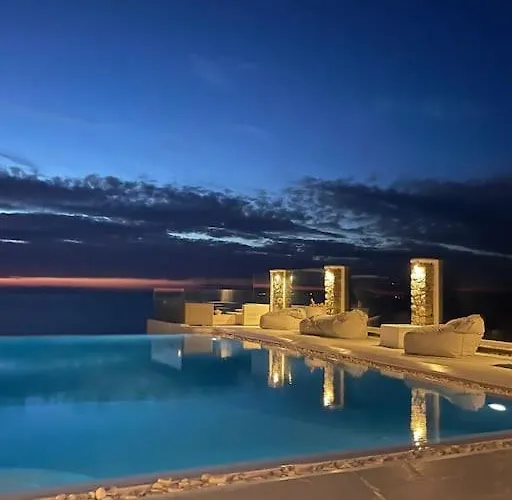 빌라 Mykonos Sea&sunset View Pool-hot Tub By Calypso Sunset
