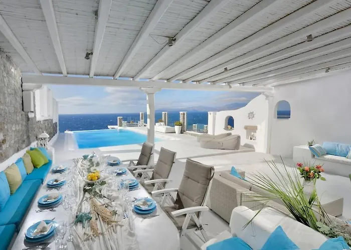 빌라 Mykonos Sea&sunset View Pool-hot Tub By Calypso Sunset *