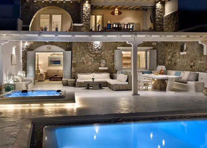 Mykonos Sea&sunset View Pool-hot Tub By Calypso Sunset 빌라 *